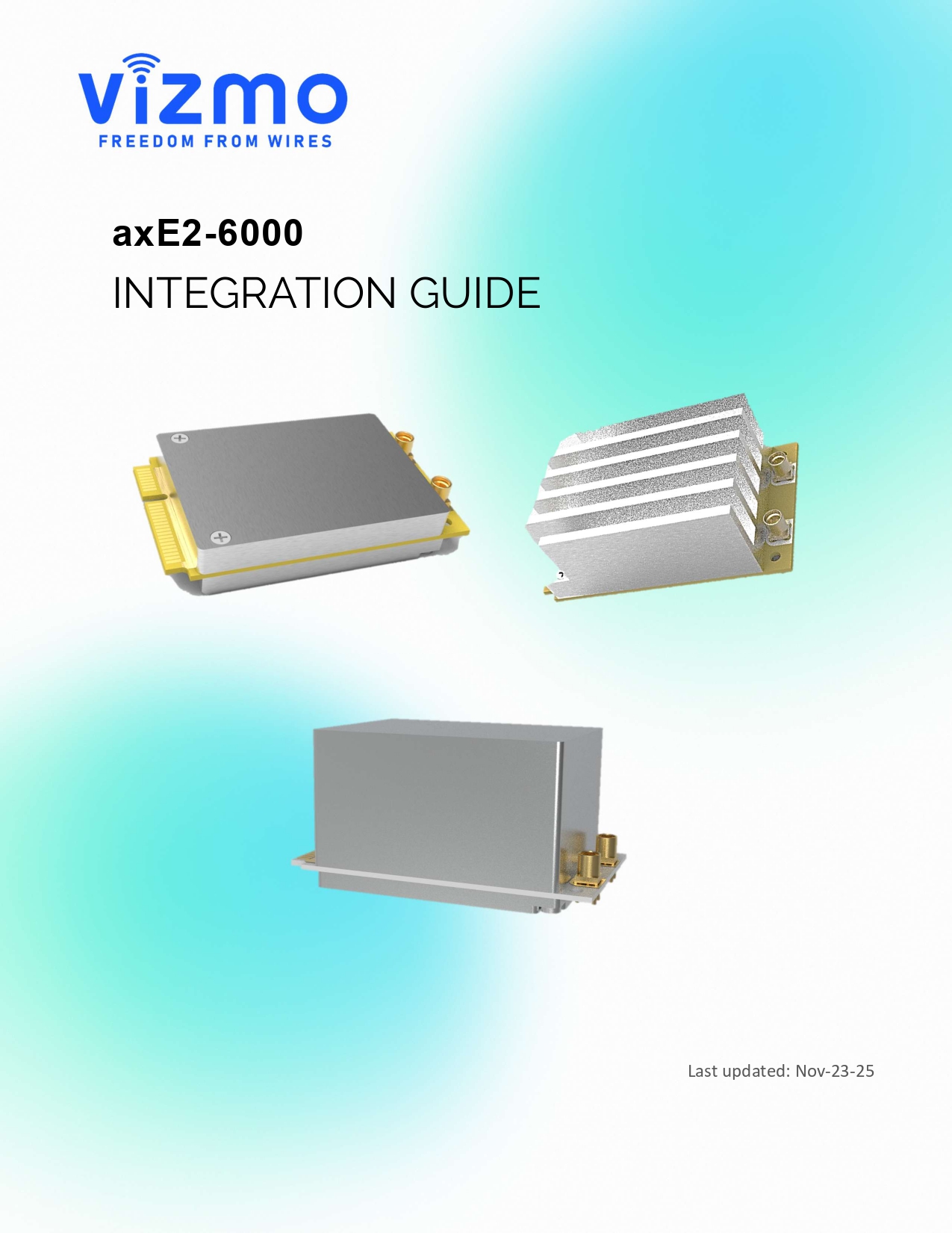 axE2 6000 Integration Guide page 0001