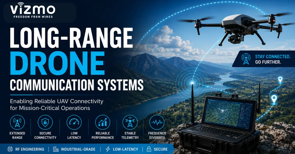 Long-Range Drone Communication Systems for Reliable UAV Connectivity Long-Range Drone Communication Systems for Reliable UAV Connectivity