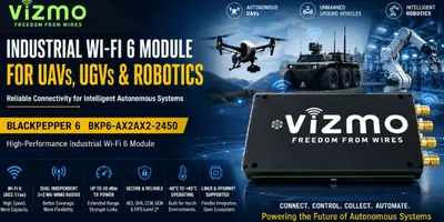 Vizmonet News and Updates 1 Industrial Wi-Fi 6 Module for Autonomous UAVs, UGVs, and Intelligent Robotics