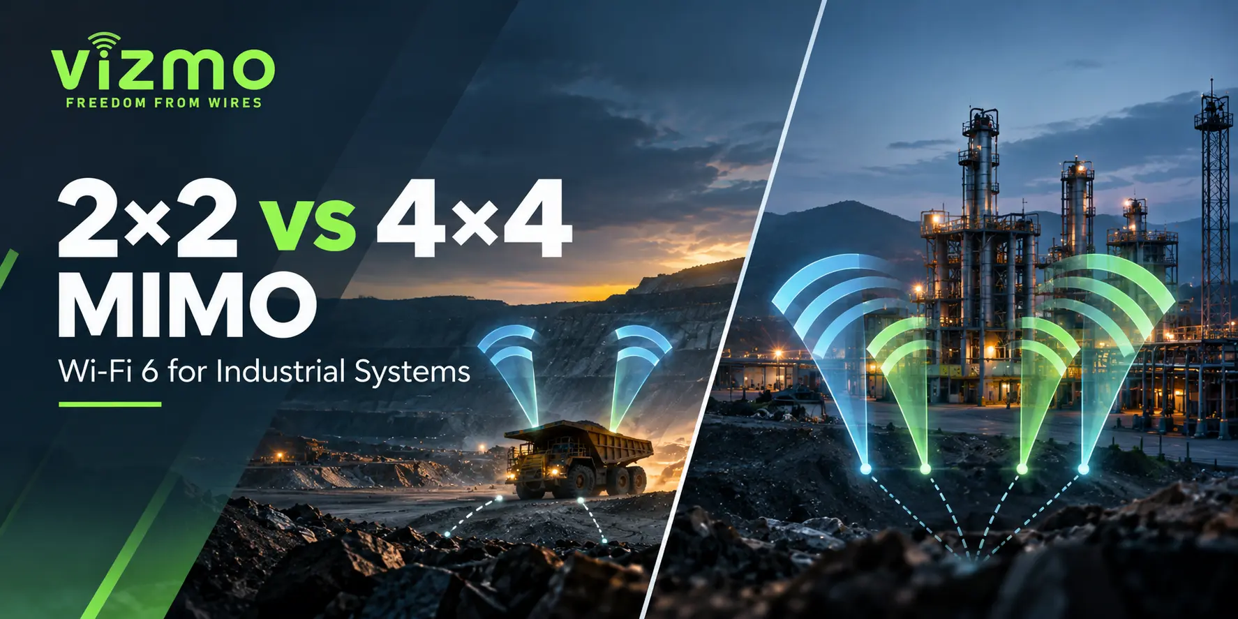 2×2 vs 4×4 MIMO Wi-Fi 6 Modules for Industrial Systems 2×2 vs 4×4 MIMO Wi Fi 6 Modules for Industrial Systems